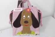 Rucksack Hund rosa 