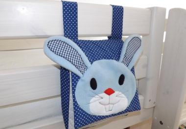 Pyjamatasche, Bett-Utensilo Hase 