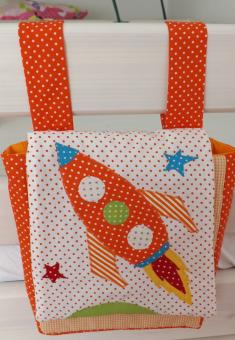 Pyjamatasche, Bett-Utensilo Rakete 