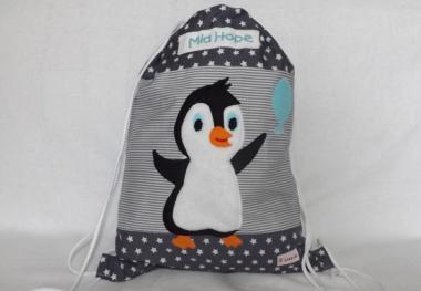 Turnbeutel Pinguin 