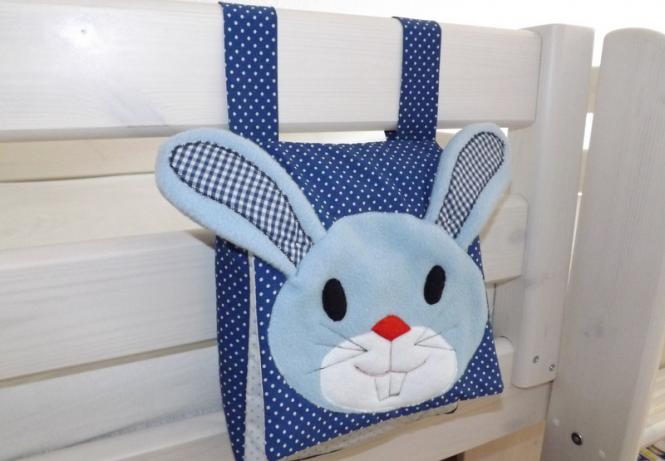 Pyjamatasche, Bett-Utensilo Hase 